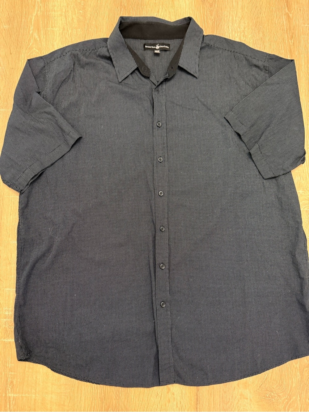 Beverly Hills Polo Club Men's Black Short-Sleeve Button-Down Shirt